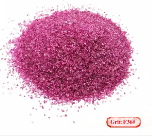 36 Grit Sandblasting Pink Aluminum Oxide ISO 9001